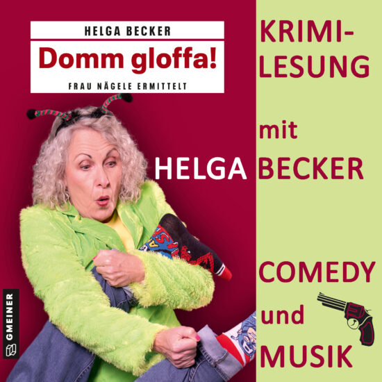 Krimilesung mit Helga Becker alias Frau Nägele am Mittwoch 6. November 2024